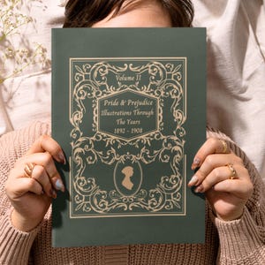 Bookish Gifts Jane Austen Fan Book Lover Gift  Coffee Table Book Club Hostess Gift Pride And Prejudice Regency Era Art Collector Gift  Vol2