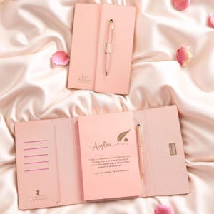 jane austen journal notebook refillable with pen