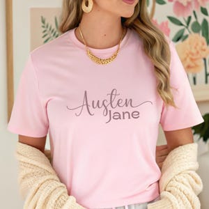 Jane Austen Shirt For Book Lover Of Classic Literature Gift Tee Author TShirt English Teacher Book Club Gift Idea Bibliophile Reader Shirt