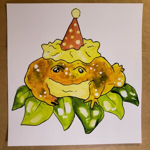 Happy Birthday Frog Print