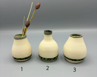 READY TO SHIP: Modern Green bud vases