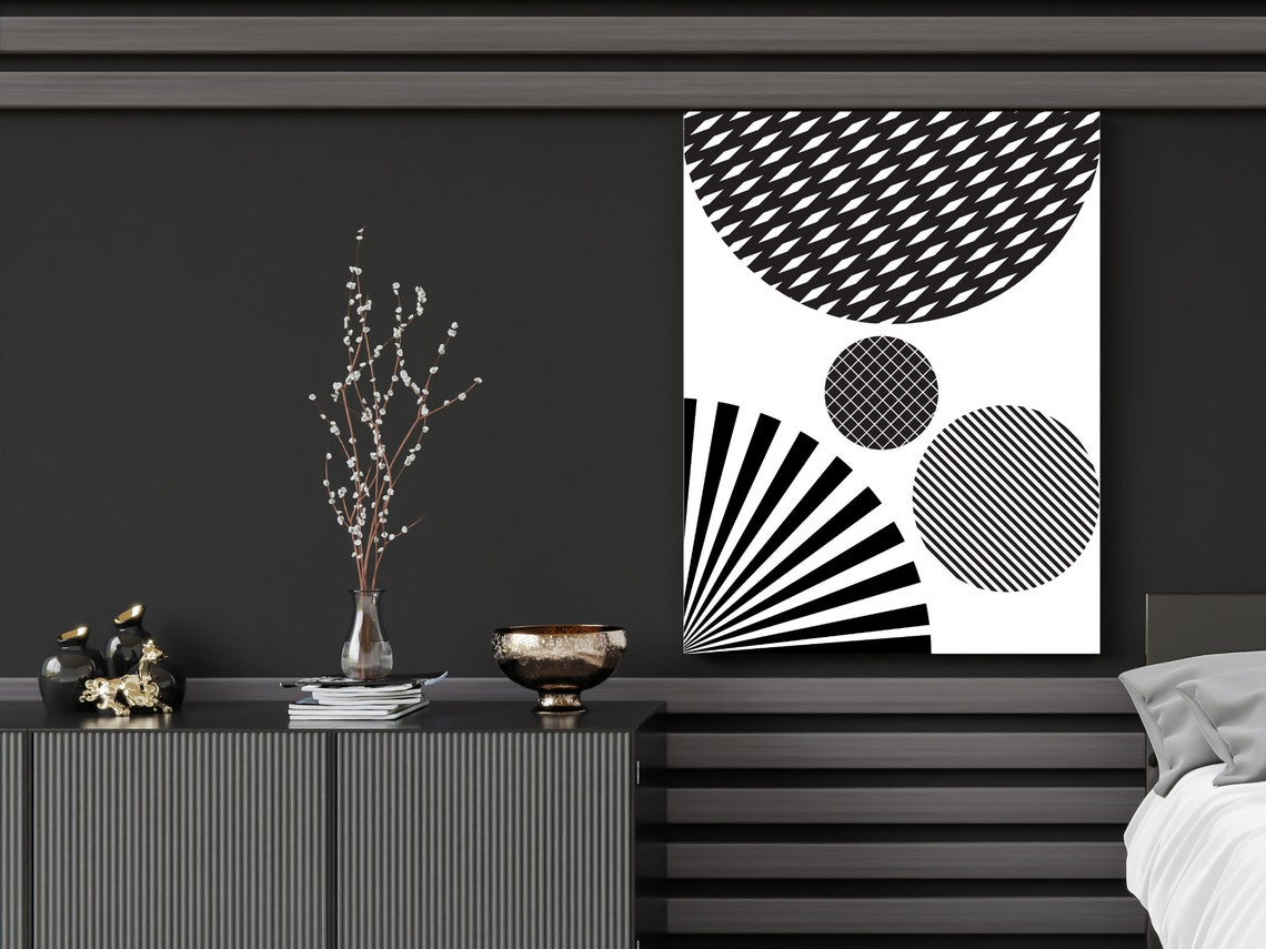 Black and White Wall Art Printable wall art downloadable art | Etsy