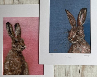 Set of Two Hares