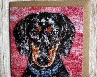 Art Card Sausage Dog