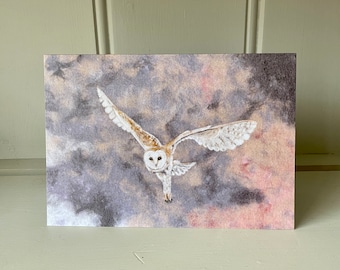 Art Card Majestic Barn Owl