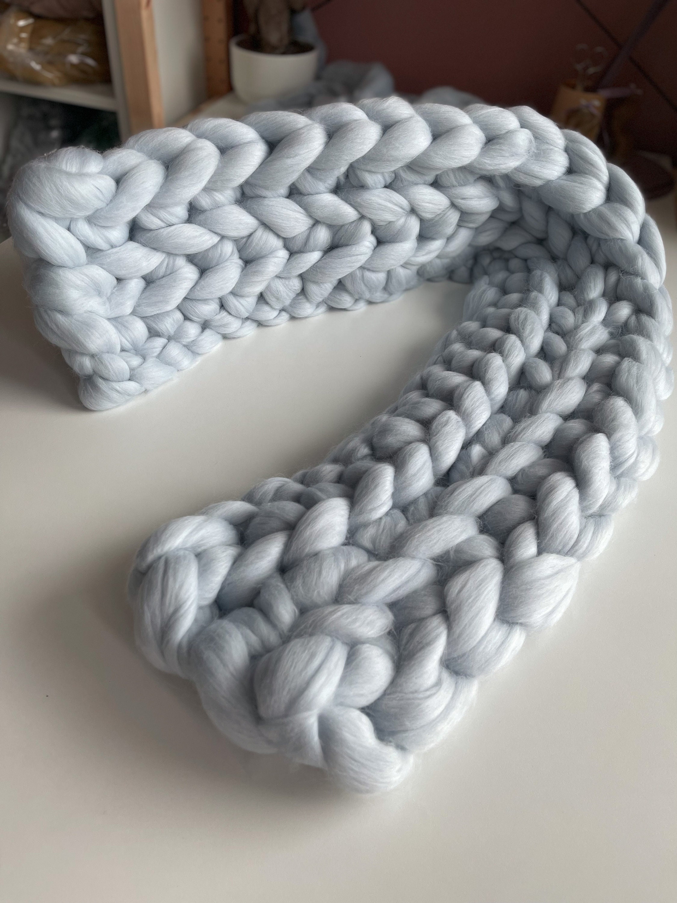 Baby Crib Bumper Merino Wool Chunky Knit Crib Bumper Acrylic Etsy