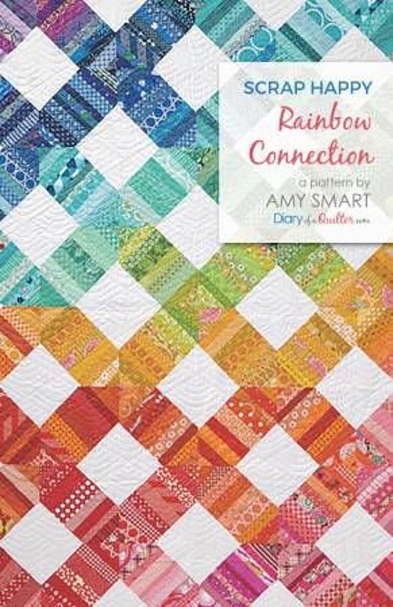 Scrap Happy Rainbow Quilt Pattern par Amy Smart Etsy