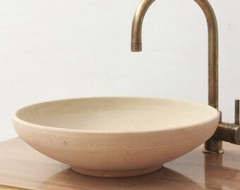 Raw Natural Beige Bathroom Sink