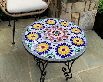 CUSTOMIZABLE Mosaic Table - Crafts Mosaic Table - Mosaic Table Art - Mid Century Mosaic Table - Handmade Coffee Table For Outdoor & Indoor