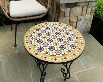 CUSTOMIZABLE Mosaic Table - Crafts Mosaic Table - Mosaic Table Art - Mid Century Mosaic Table - Handmade Coffee Table For Outdoor & Indoor