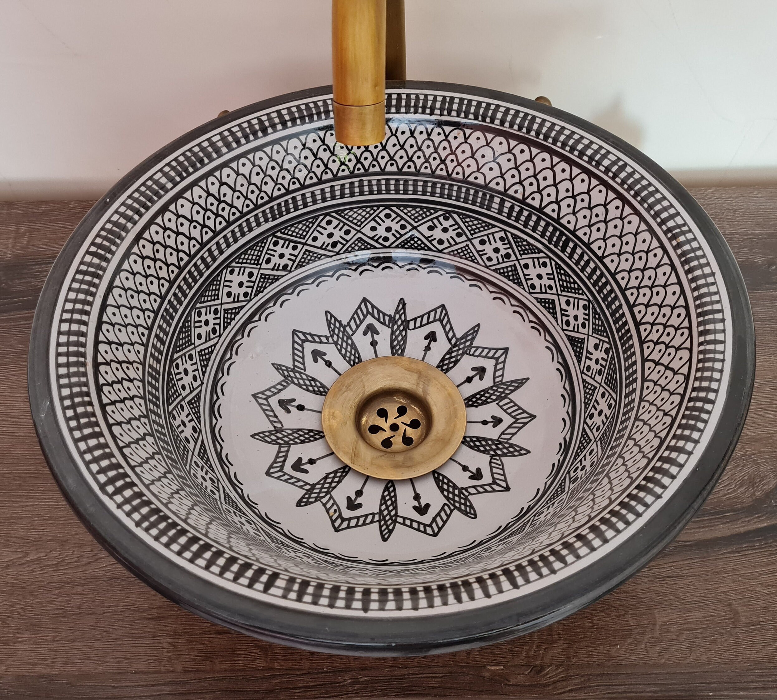 Black & White Bathroom Wash Basin Bathroom Vessel Sink Etsy