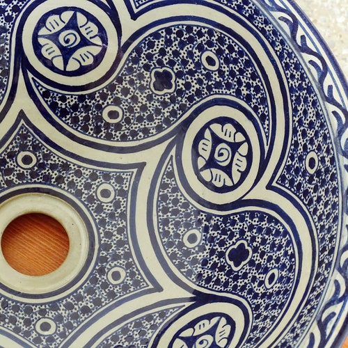 CUSTOMIZABLE Ceramic shops Vessel / Drop In Sink, Bathroom Ceramic Sink Bowl, HandPainted Ceramic Basin, Bathroom Improvement, Bathroom Remodeling