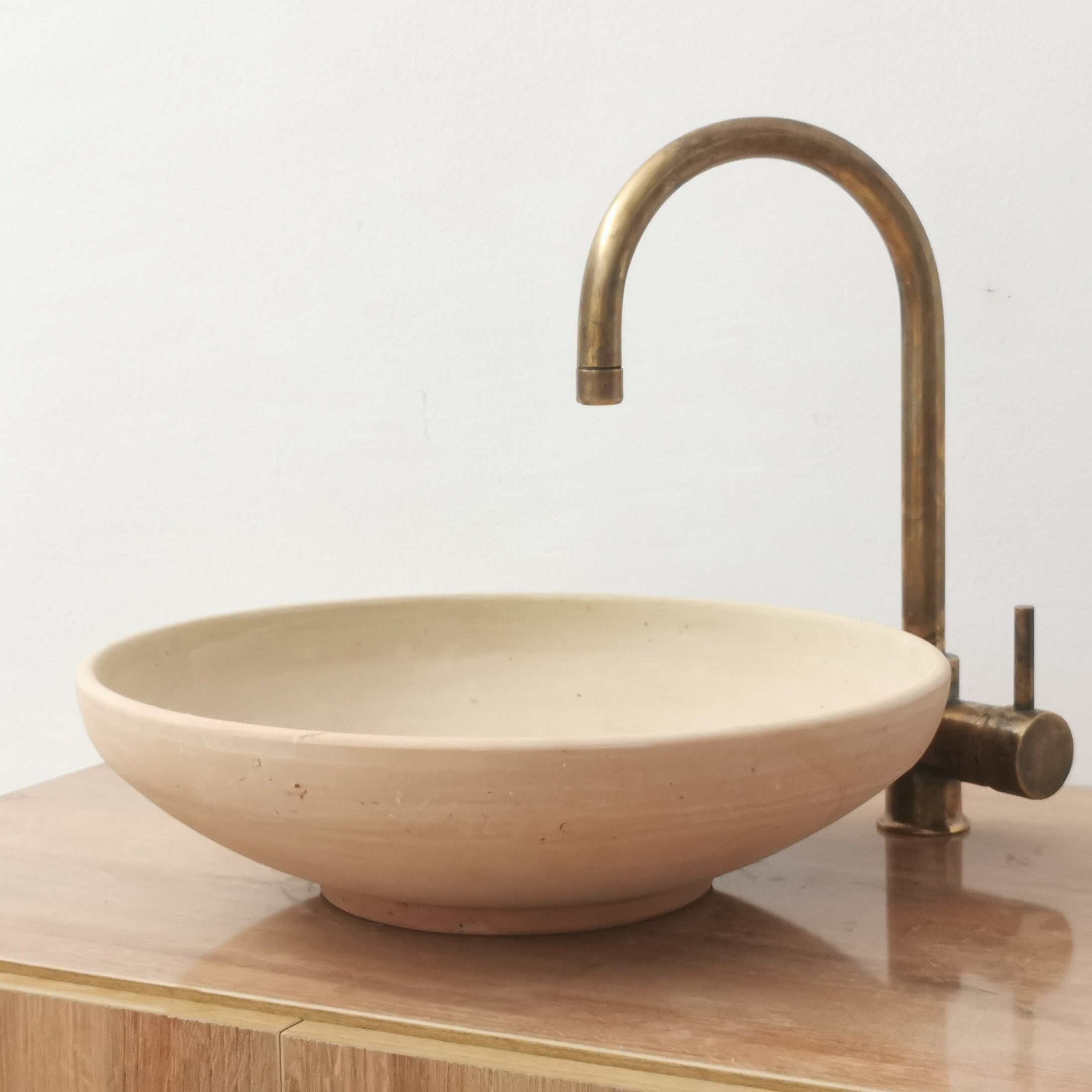 Raw Natural Beige Bathroom Sink Etsy UK