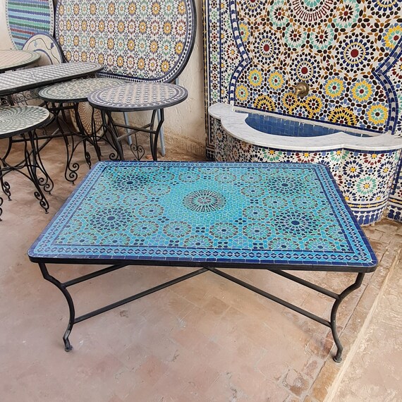 Mid Century Modern Patio Table Handcrafted Mosaic Outdoor New Zealand - Handcrafted Mosaic Patio Table Mid Century Modern Patio Table Handcrafted Mosaic Outdoor New Zealand - Handcrafted Mosaic Patio Table
