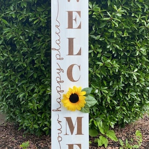 6ft porch sign, welcome sign, patio sign, porch sign, tall sign, tall wood sign, home sweet home, tall standing sign