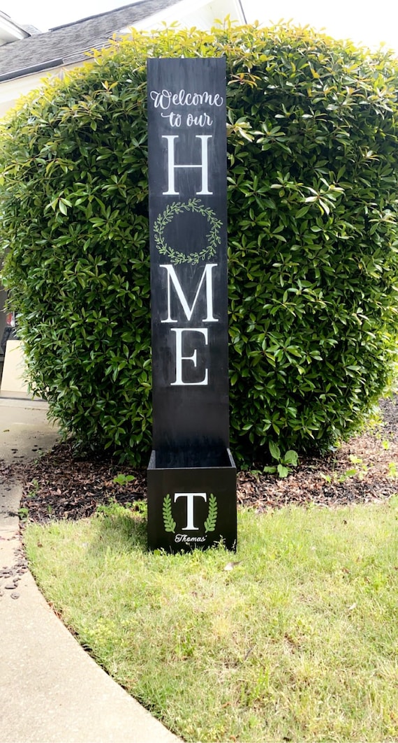 6ft Welcome To Our Home Planter