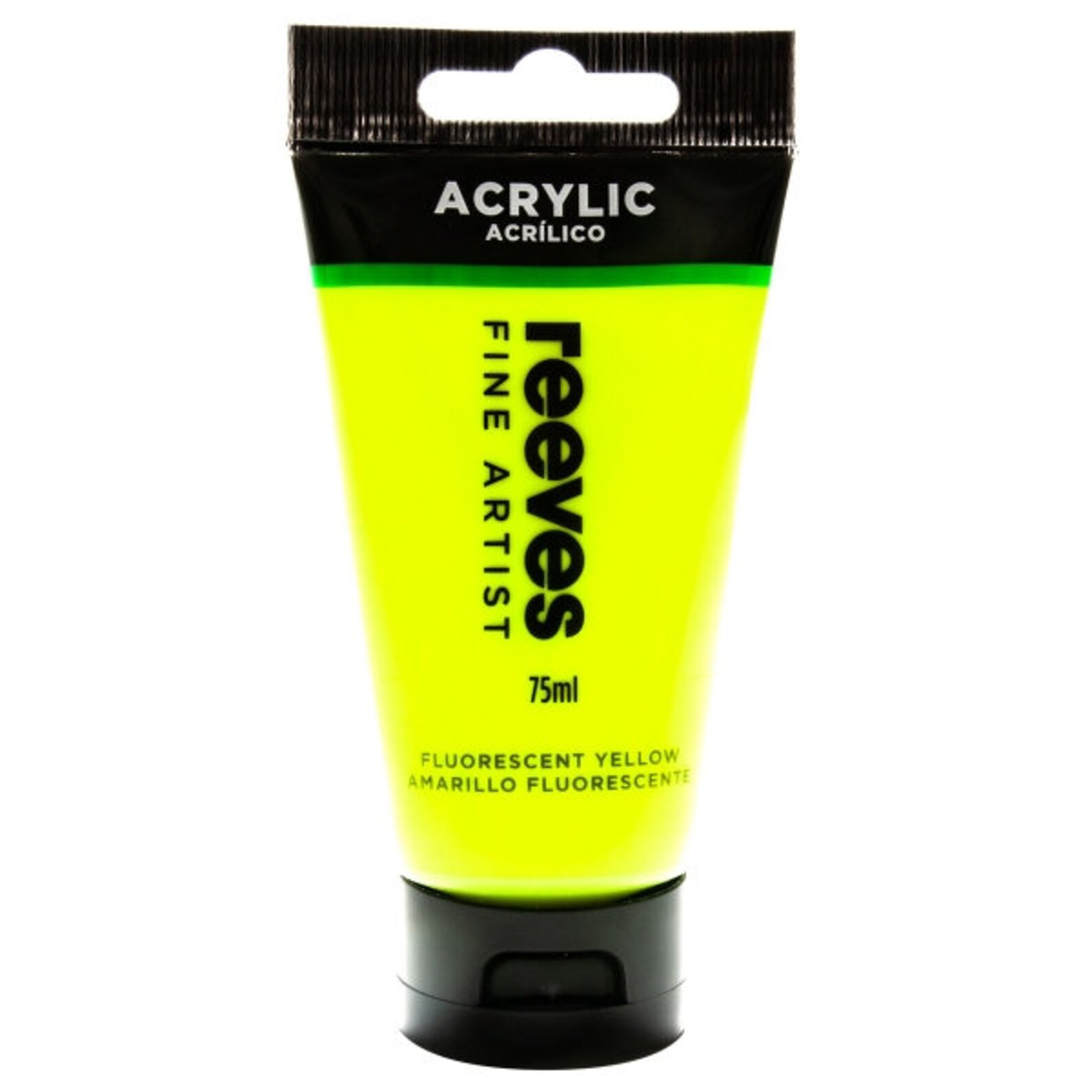 Reeves Acrylic Paint 75ml Fluorescent Yellow Etsy
