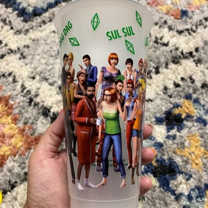 Personalized sims cold tumbler
