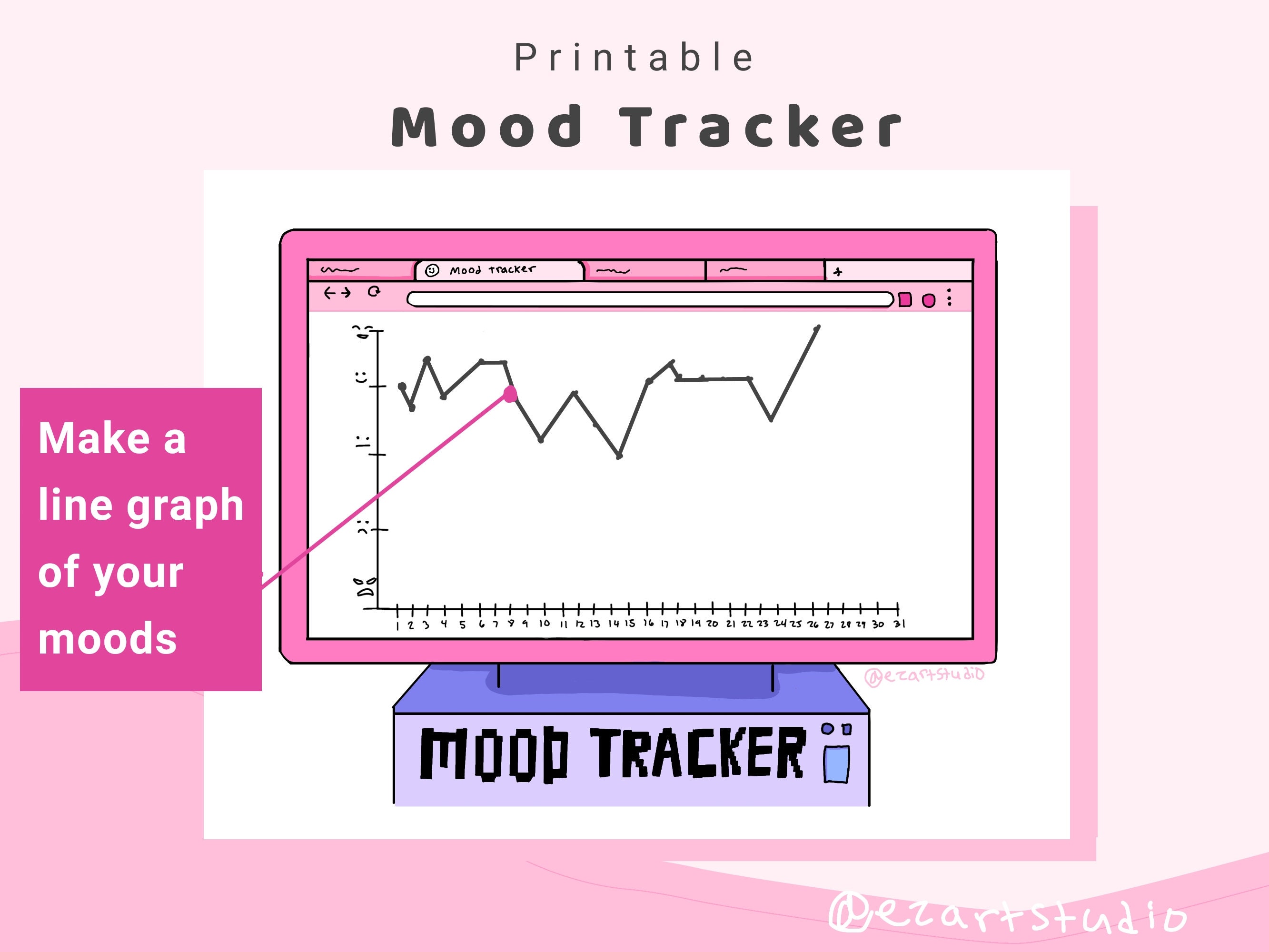 Bullet Journal Monthly Planner Undated Printable/digital - Etsy