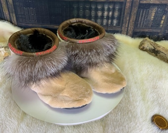 Les Aline 6 WOMEN'S recycled fur indoor moccasin