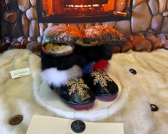 Les Simone 7 WOMEN'S recycled fur indoor moccasin
