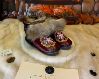 Les Adèle 7 WOMEN'S recycled fur indoor moccasin