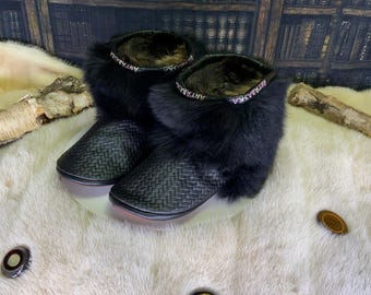 Les Ida 8 WOMEN'S recycled fur indoor moccasin