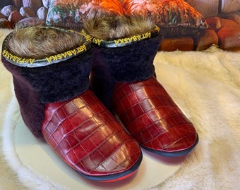 Les Rolande 7 WOMEN'S recycled fur indoor moccasin
