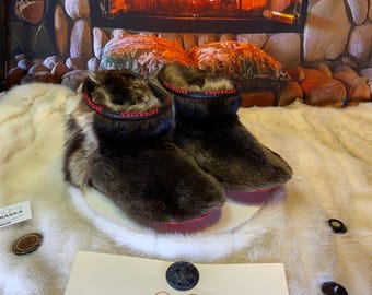 Les Cécile 11 Men's Recycled Fur Indoor Moccasin