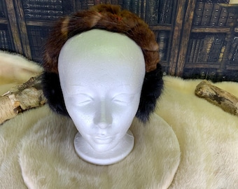 Earmuffs made entirely of recycled fur