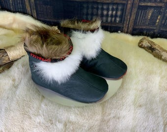 Les Louise 8 WOMEN'S recycled fur indoor moccasin