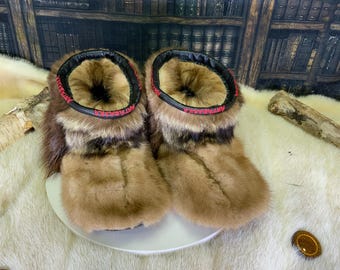 Les Mariette 10 WOMEN'S recycled fur indoor moccasin