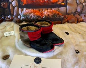 Les Rosalie 6 WOMEN'S recycled fur indoor moccasin