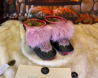 Les Marcelle 9 WOMEN'S recycled fur indoor moccasin