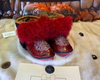 Les Gemma 9 Women's Recycled Fur Indoor Moccasin
