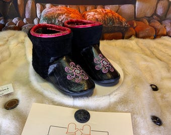 Les Hélène 8 WOMEN'S recycled fur indoor moccasin