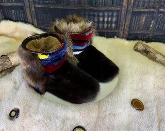 Les Colette 8 WOMEN'S recycled fur indoor moccasin