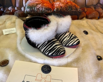 Les Thérèse 6 WOMEN'S recycled fur indoor moccasin
