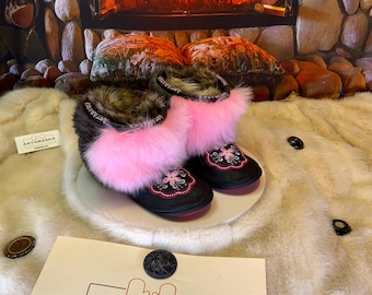Les Yvette 6 WOMEN'S recycled fur indoor moccasin