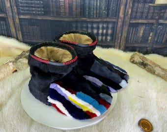 Les Solange 8 WOMEN'S recycled fur indoor moccasin