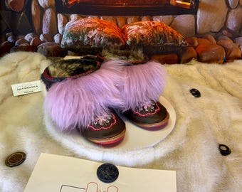 Les Gisèle 6 WOMEN'S recycled fur indoor moccasin