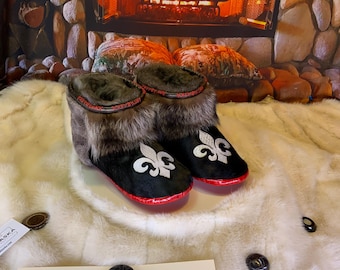 Les Monique men's recycled fur indoor moccasin 11 Men