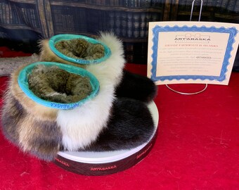 Slippers size 11 US for MEN in recycled fur France