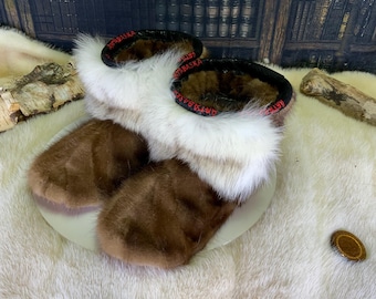 Les Rosa 7 WOMEN'S recycled fur indoor moccasin