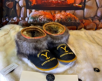 Anita Men's Recycled Fur Indoor Moccasin 10 Men