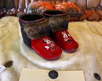 Les Yvonne 8 WOMEN'S recycled fur indoor moccasin