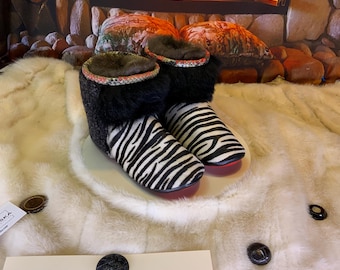 Les Rita 6 WOMEN'S recycled fur indoor moccasin