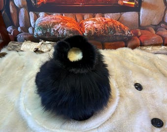 Bibiane women's size 7 slippers – Italian sherling & recycled leather, unique handmade piece from Quebec