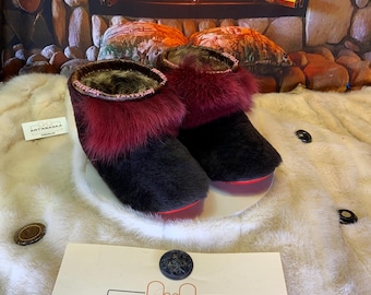 Les Alice 9 WOMEN'S recycled fur indoor moccasin