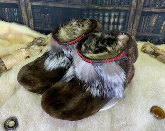 Les Dolorès 11 Men's Recycled Fur Indoor Moccasin